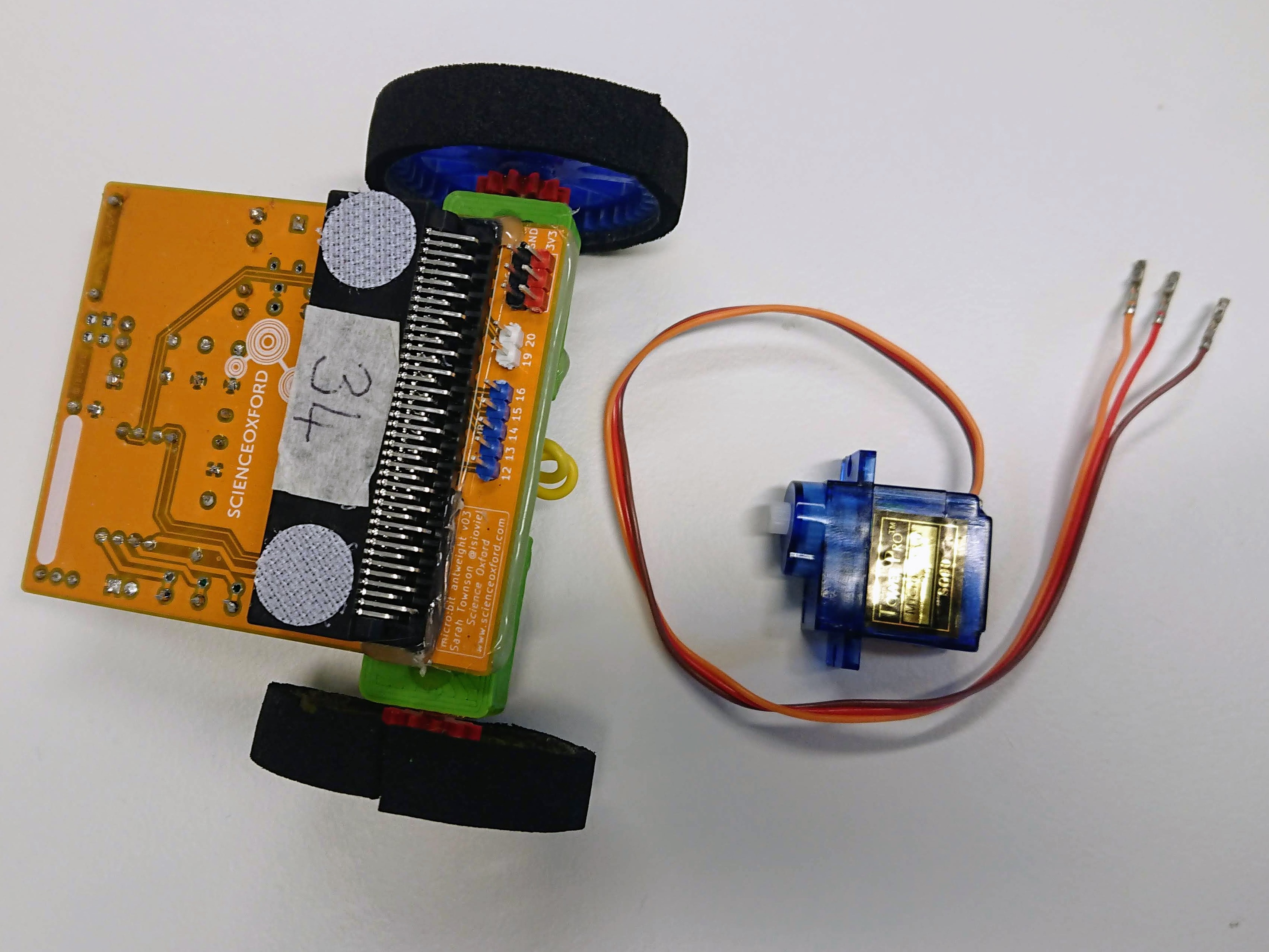 micro:bit antweight information Circuit Diagram